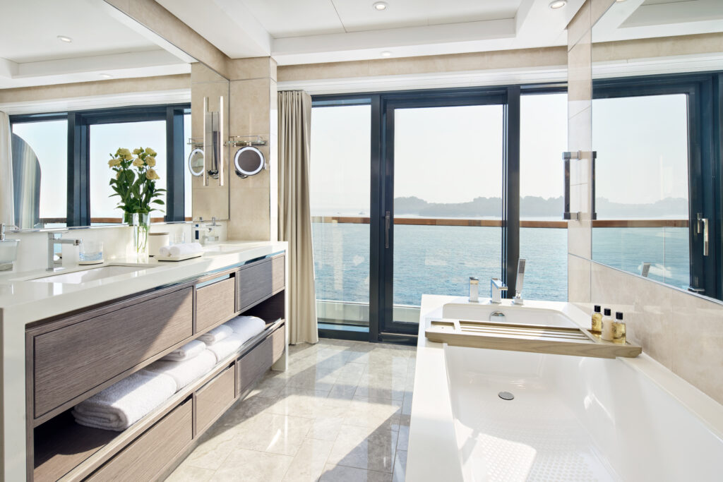 The Ritz Carlton Yacht Collection, Suite View from Bathroom