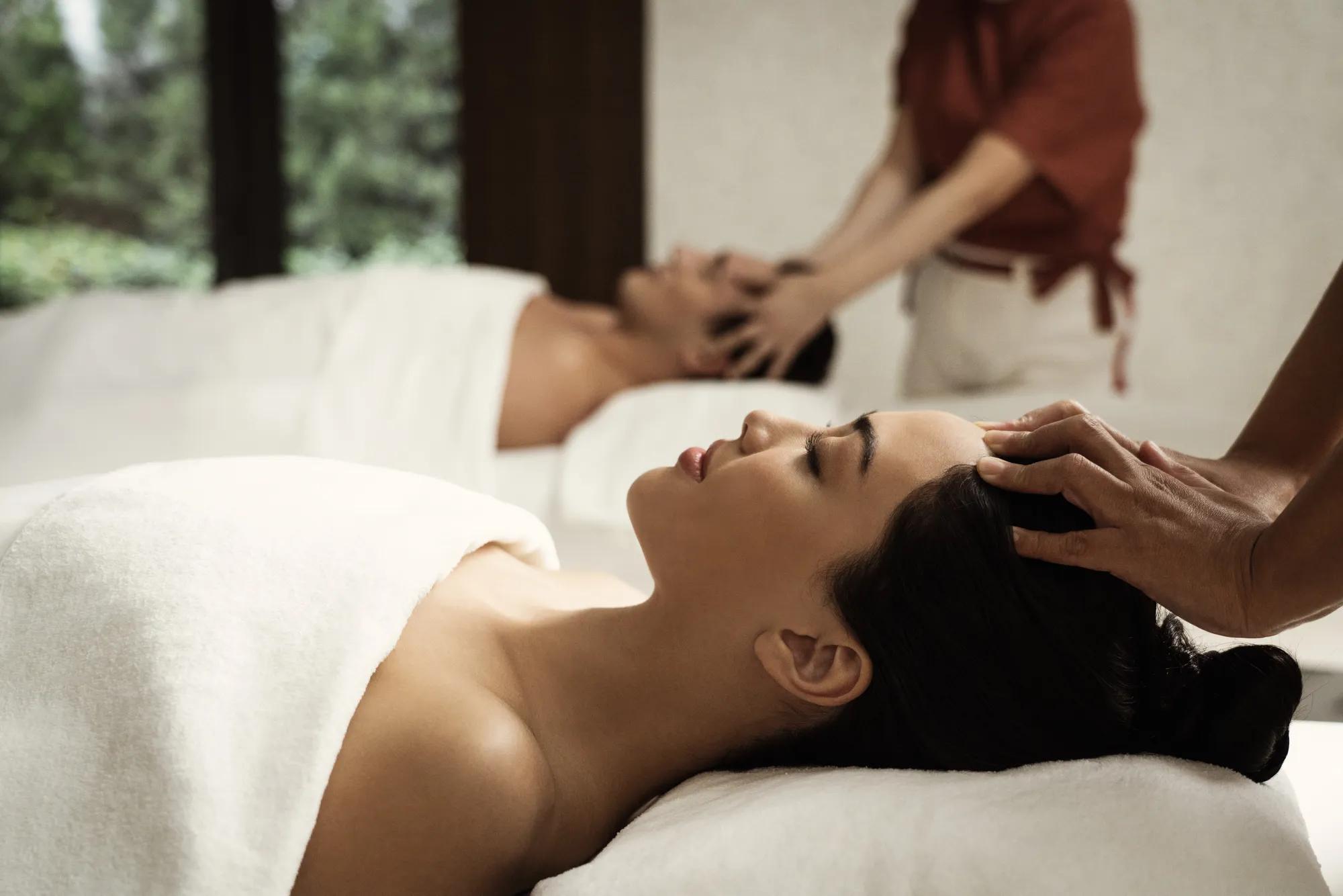 Asaya spa double treatment room at Rosewood Hong Kong